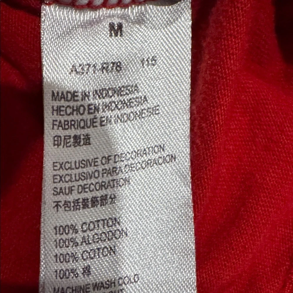 Converse Red All Star Short Sleeve Tee Size Kids medium